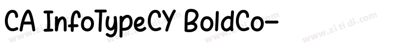 CA InfoTypeCY BoldCo字体转换